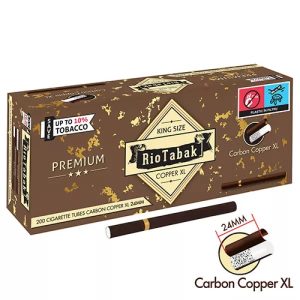 Tuburi Tigari Riotabak Copper Xl Carbon activ 24 mm 200 - various-accesorii.ro